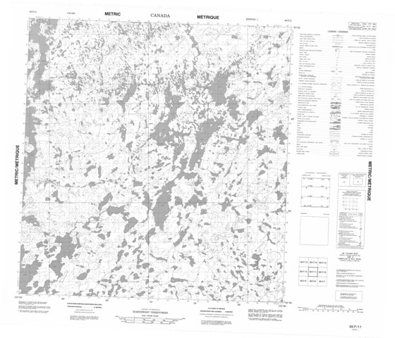 No Title Topographic Paper Map 065F11 at 1:50,000 scale