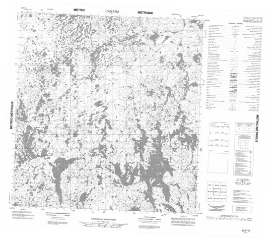 No Title Topographic Paper Map 065F13 at 1:50,000 scale
