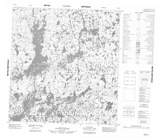 No Title Topographic Paper Map 065F14 at 1:50,000 scale