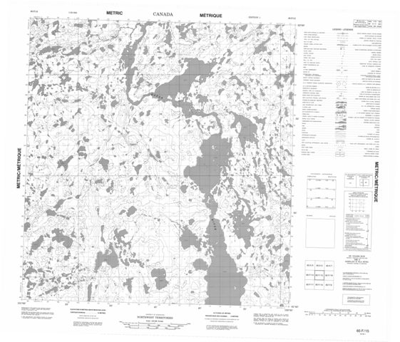 No Title Topographic Paper Map 065F15 at 1:50,000 scale