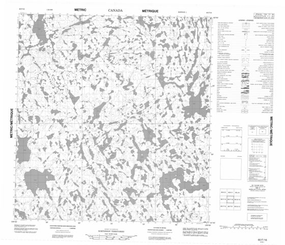 No Title Topographic Paper Map 065F16 at 1:50,000 scale