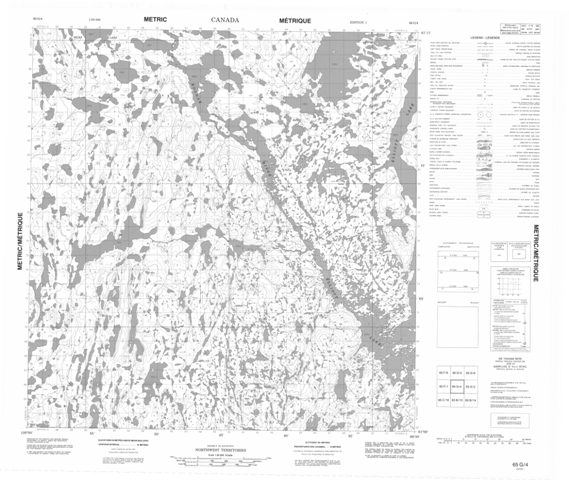 No Title Topographic Paper Map 065G04 at 1:50,000 scale
