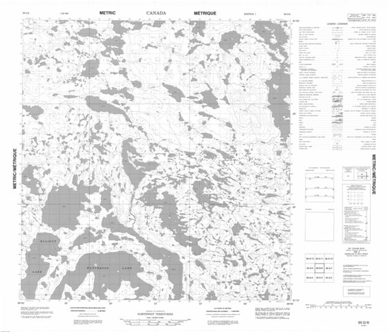 No Title Topographic Paper Map 065G06 at 1:50,000 scale