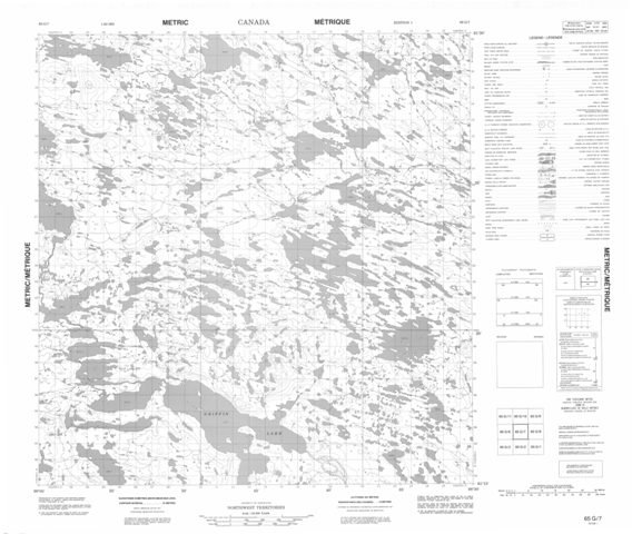 No Title Topographic Paper Map 065G07 at 1:50,000 scale