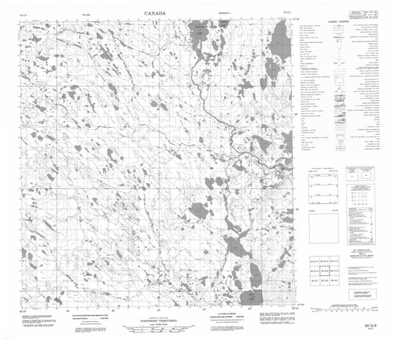 No Title Topographic Paper Map 065G09 at 1:50,000 scale