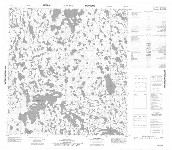 No Title Topographic Paper Map 065G13 at 1:50,000 scale