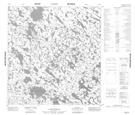 No Title Topographic Paper Map 065G14 at 1:50,000 scale
