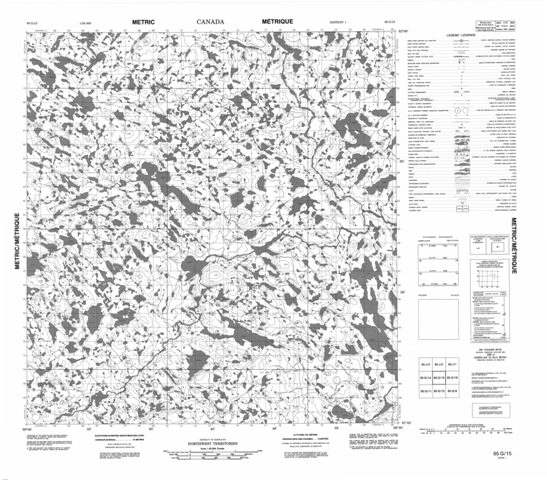 No Title Topographic Paper Map 065G15 at 1:50,000 scale