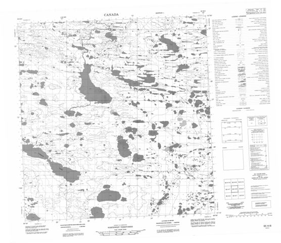 No Title Topographic Paper Map 065H08 at 1:50,000 scale