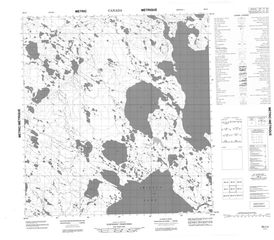 No Title Topographic Paper Map 065I04 at 1:50,000 scale