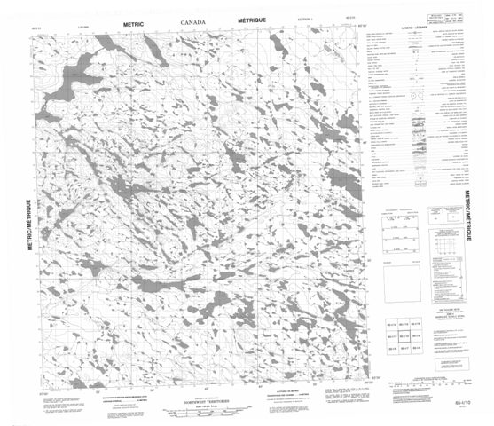 No Title Topographic Paper Map 065I10 at 1:50,000 scale