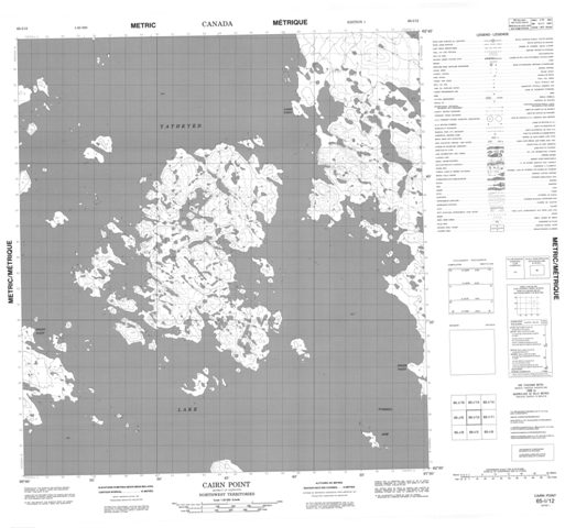 Cairn Point Topographic Paper Map 065I12 at 1:50,000 scale