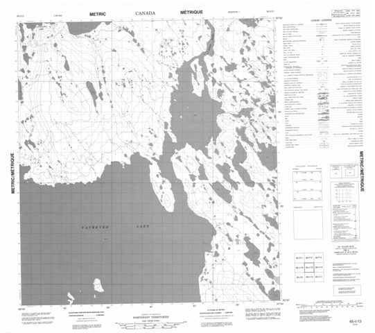 No Title Topographic Paper Map 065I13 at 1:50,000 scale