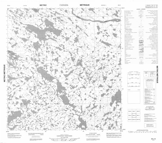No Title Topographic Paper Map 065J02 at 1:50,000 scale