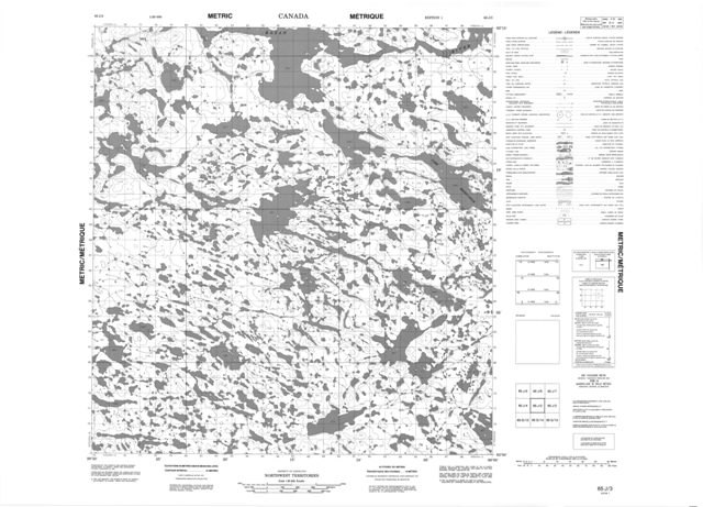 No Title Topographic Paper Map 065J03 at 1:50,000 scale