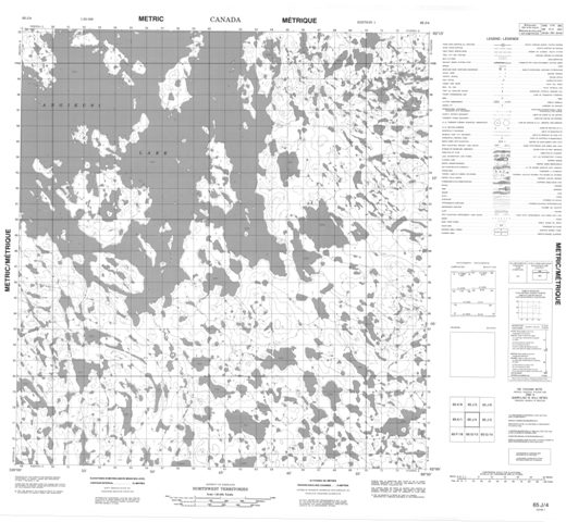 No Title Topographic Paper Map 065J04 at 1:50,000 scale