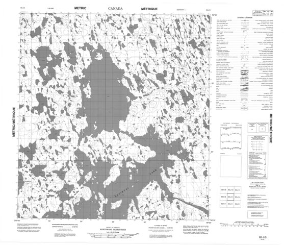 No Title Topographic Paper Map 065J05 at 1:50,000 scale
