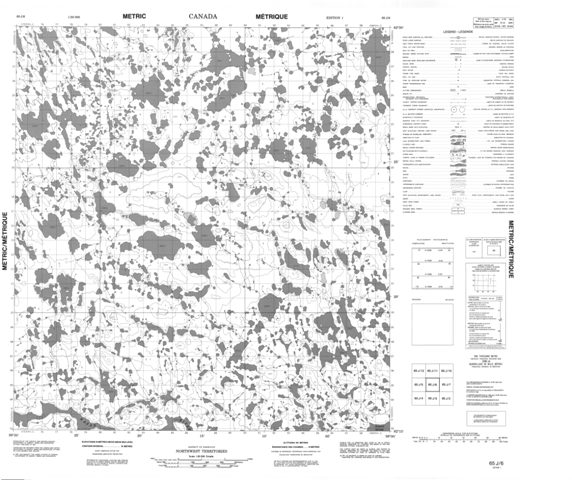 No Title Topographic Paper Map 065J06 at 1:50,000 scale
