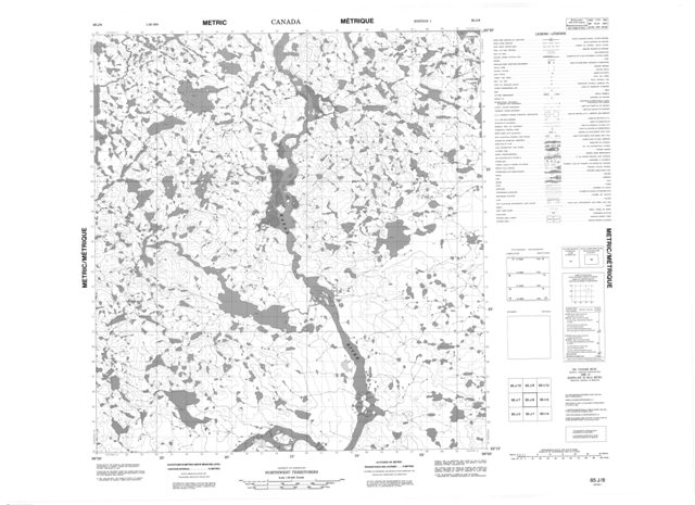 No Title Topographic Paper Map 065J08 at 1:50,000 scale