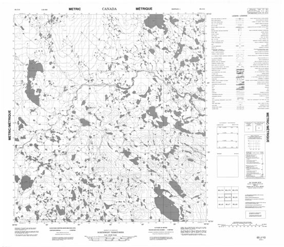 No Title Topographic Paper Map 065J10 at 1:50,000 scale