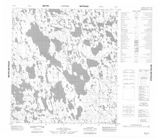 No Title Topographic Paper Map 065J12 at 1:50,000 scale