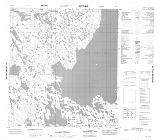 No Title Topographic Paper Map 065J13 at 1:50,000 scale