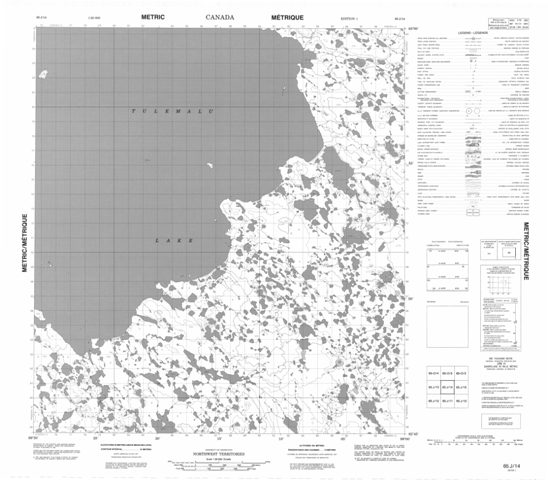 No Title Topographic Paper Map 065J14 at 1:50,000 scale