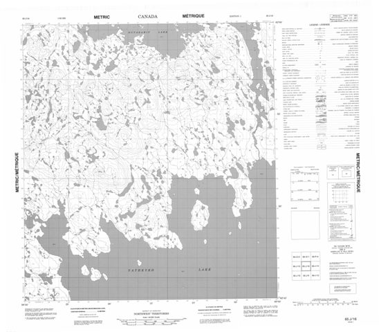 No Title Topographic Paper Map 065J16 at 1:50,000 scale