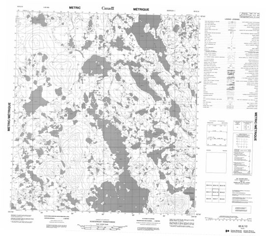 No Title Topographic Paper Map 065K10 at 1:50,000 scale