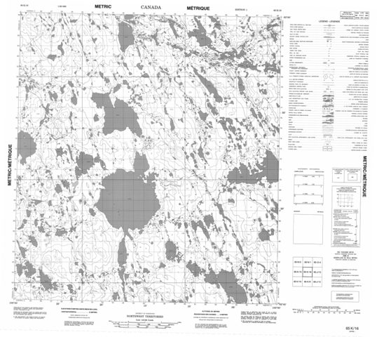 No Title Topographic Paper Map 065K16 at 1:50,000 scale