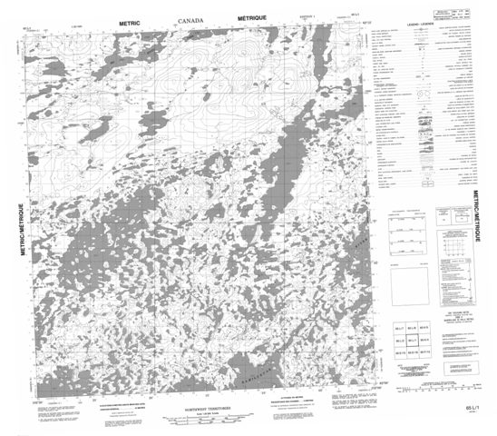 No Title Topographic Paper Map 065L01 at 1:50,000 scale