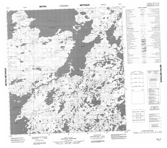 No Title Topographic Paper Map 065L02 at 1:50,000 scale