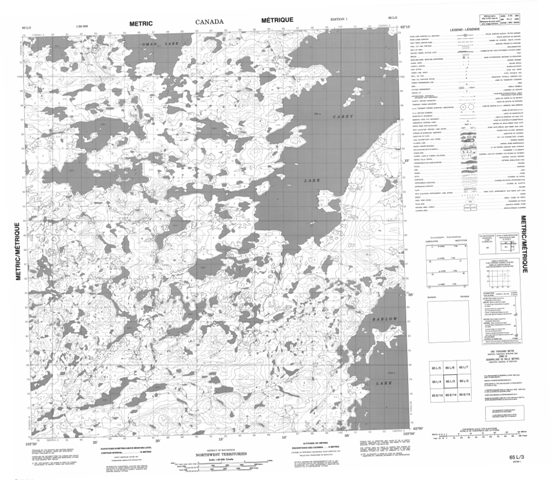No Title Topographic Paper Map 065L03 at 1:50,000 scale