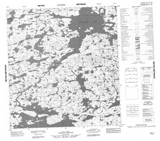 No Title Topographic Paper Map 065L07 at 1:50,000 scale