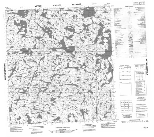No Title Topographic Paper Map 065L09 at 1:50,000 scale