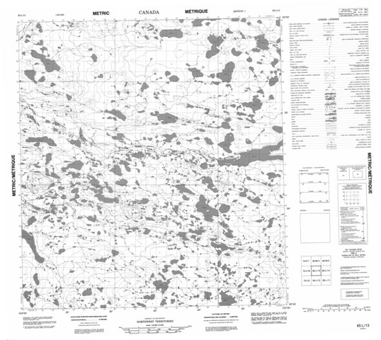 No Title Topographic Paper Map 065L13 at 1:50,000 scale