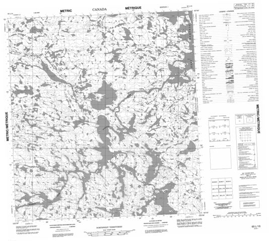 No Title Topographic Paper Map 065L16 at 1:50,000 scale