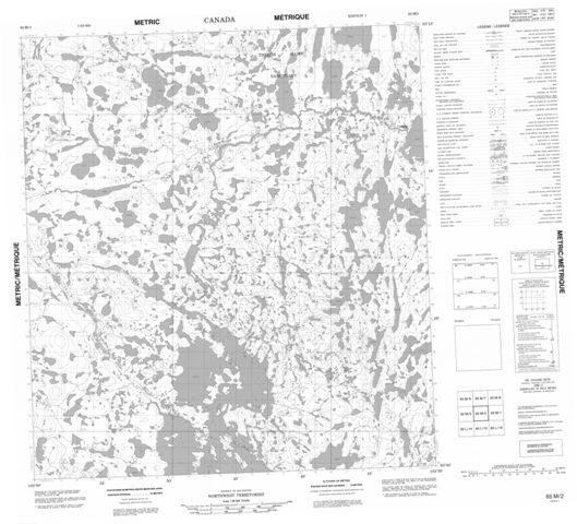 No Title Topographic Paper Map 065M02 at 1:50,000 scale
