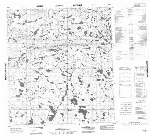 No Title Topographic Paper Map 065M03 at 1:50,000 scale