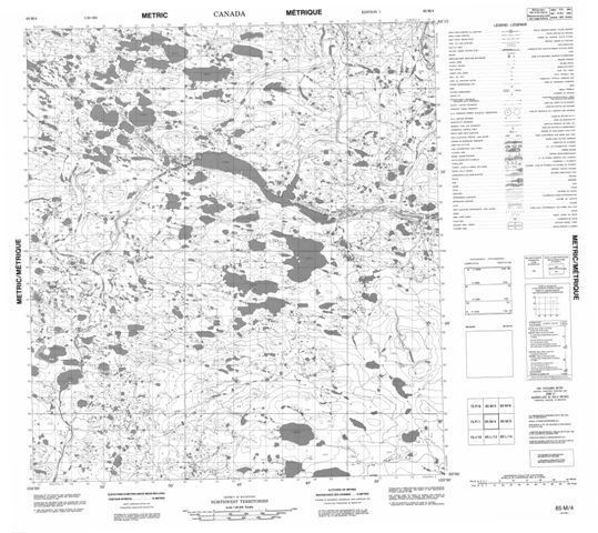 No Title Topographic Paper Map 065M04 at 1:50,000 scale