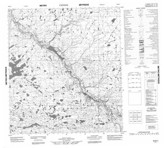 No Title Topographic Paper Map 065M05 at 1:50,000 scale