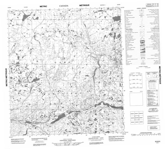 No Title Topographic Paper Map 065M06 at 1:50,000 scale