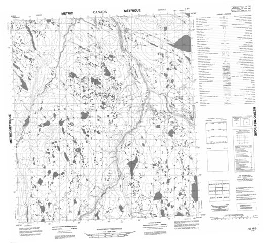 No Title Topographic Paper Map 065M09 at 1:50,000 scale