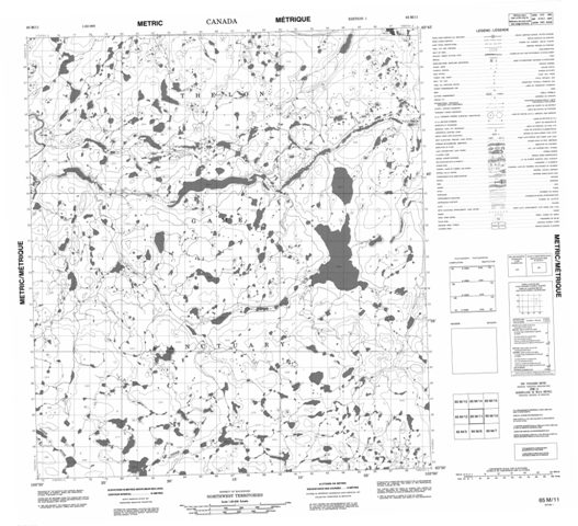 No Title Topographic Paper Map 065M11 at 1:50,000 scale