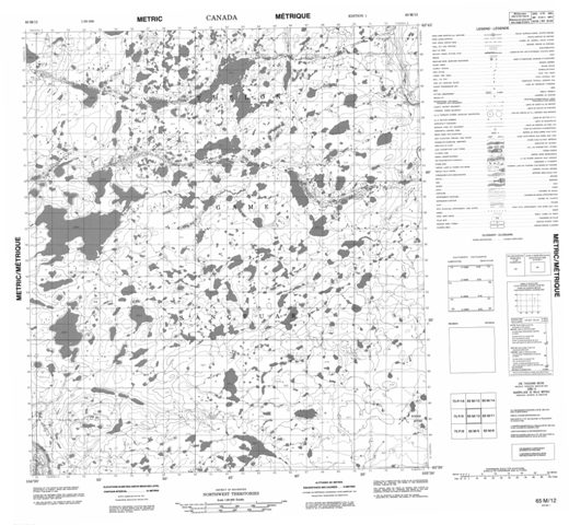 No Title Topographic Paper Map 065M12 at 1:50,000 scale