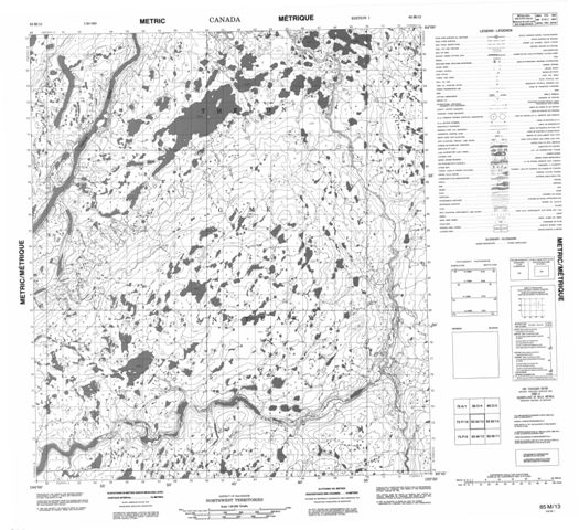 No Title Topographic Paper Map 065M13 at 1:50,000 scale