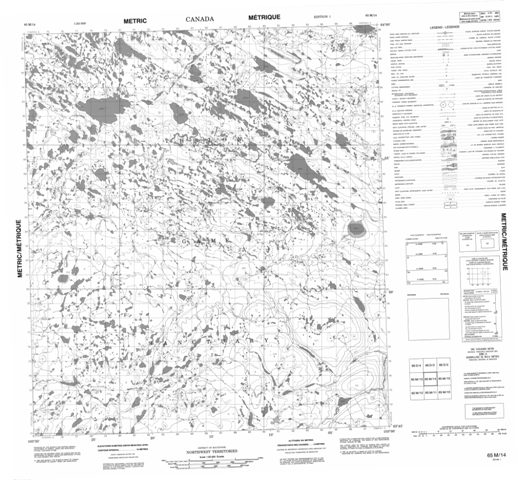 No Title Topographic Paper Map 065M14 at 1:50,000 scale
