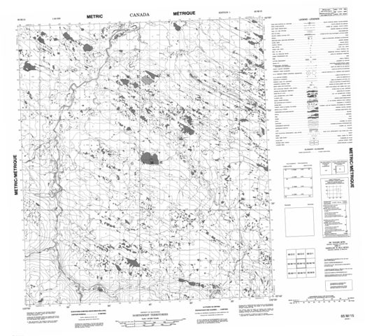 No Title Topographic Paper Map 065M15 at 1:50,000 scale