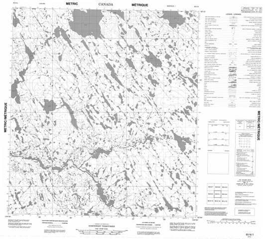 No Title Topographic Paper Map 065N01 at 1:50,000 scale