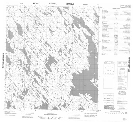 No Title Topographic Paper Map 065N08 at 1:50,000 scale